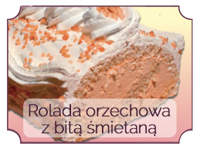 rolada orzechowa z bit• ėmietan•