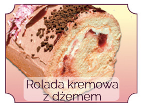 rolada kremowa z dĺemem